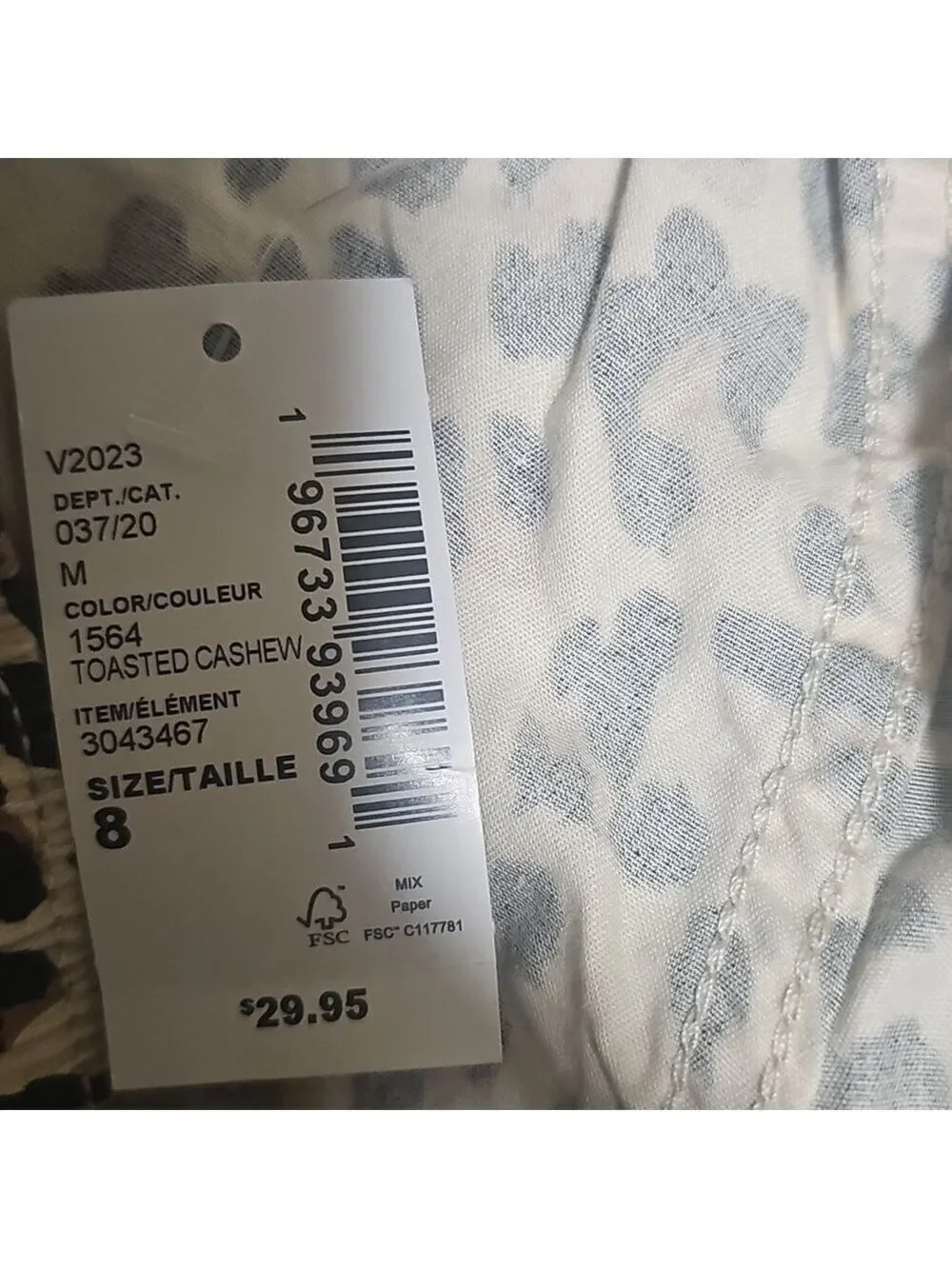 Children Place Tan and Black Leopard Print Pants